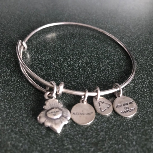 Alex And Ani Expandable Wire Bangle Bracelet - Picture 11 of 16